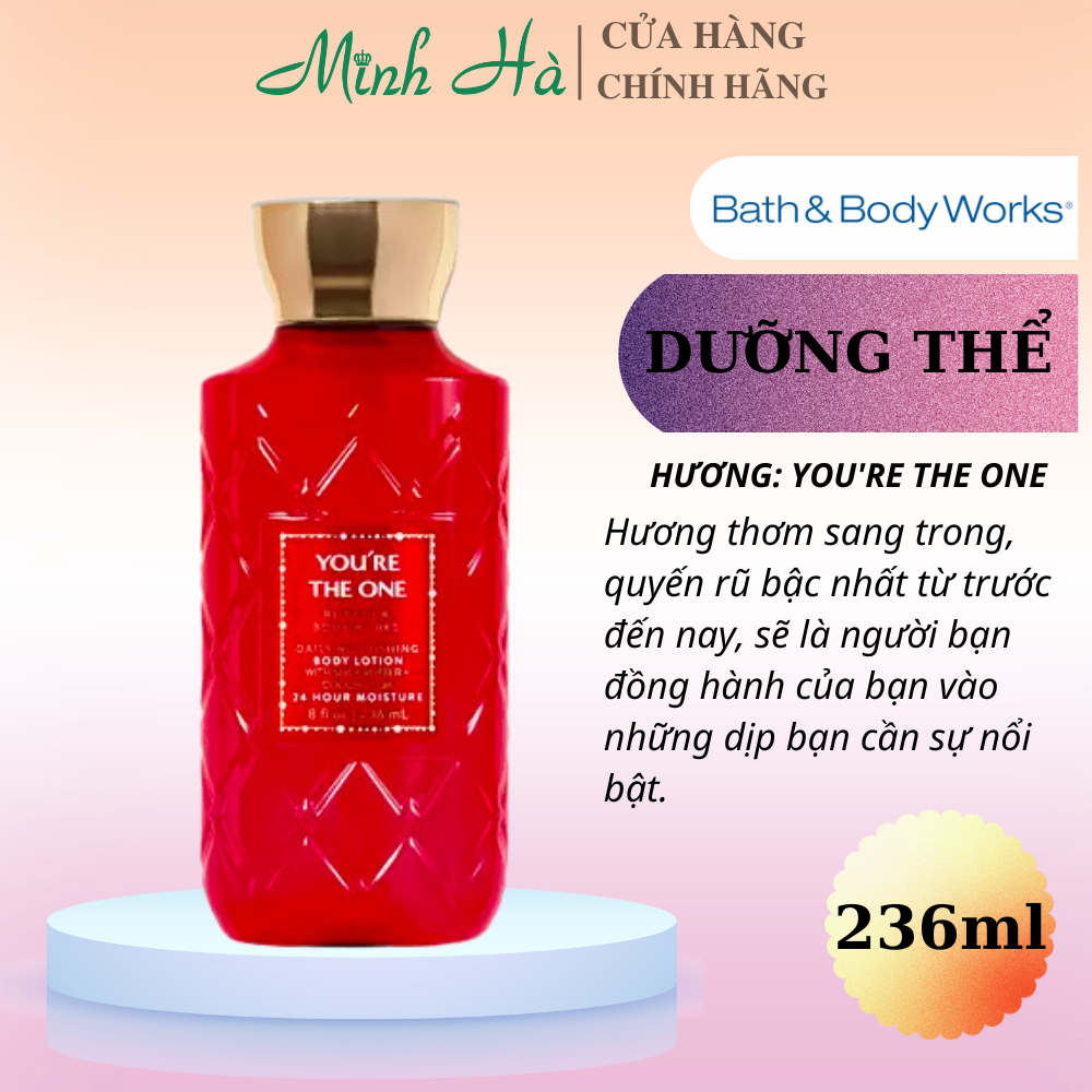 Sữa dưỡng thể Bath & Body Works 236ml đa dạng mùi hương, dưỡng ẩm cho da