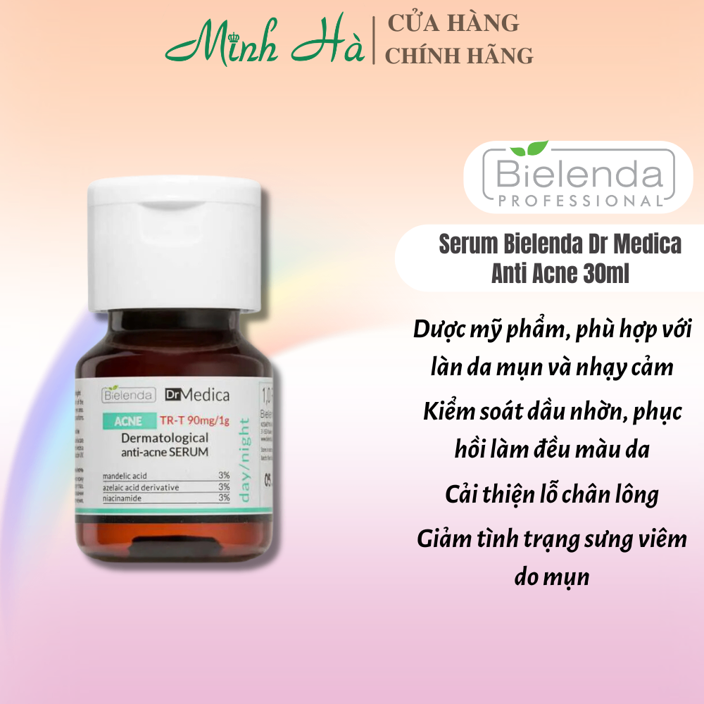 Serum Bielenda Dr Medica Dermatologic Anti-Acne 30ml giúp làm mờ thâm, sáng da