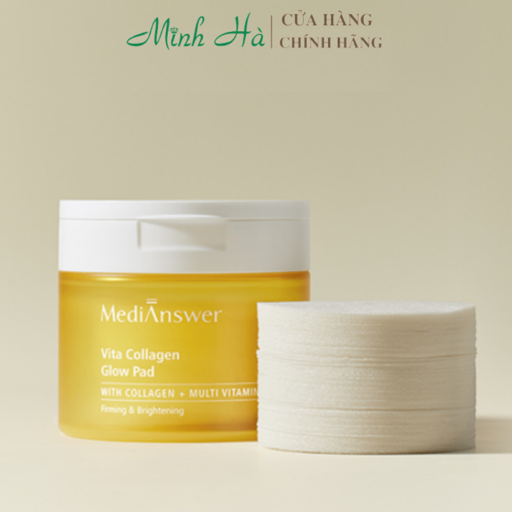 Toner Pad Medianswer Collagen 80 miếng 120ml cấp nước, đều màu da, se khít lỗ chân lông