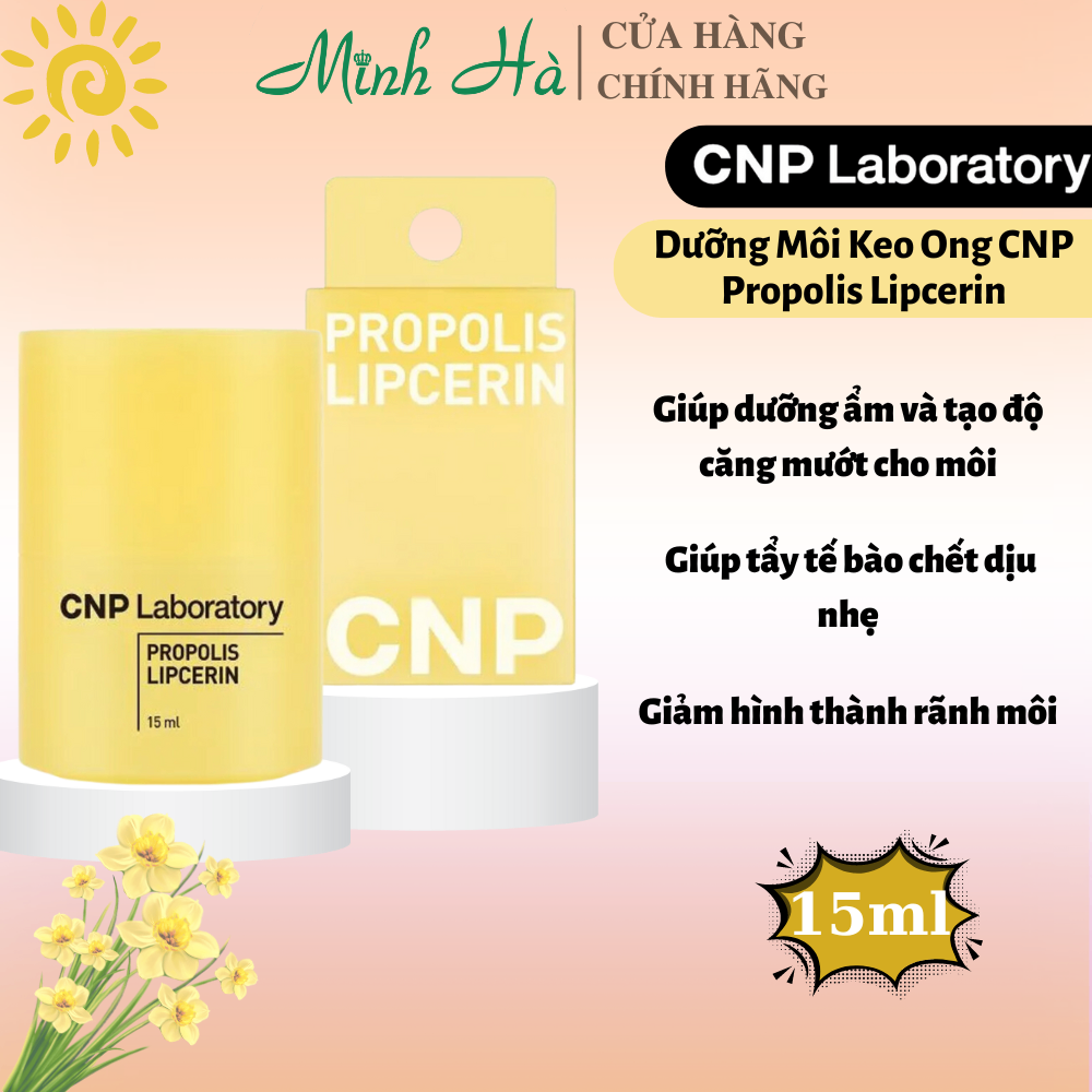 Dưỡng môi keo ong CNP Propolis Lipcerin 15ml dưỡng ẩm làm mềm môi