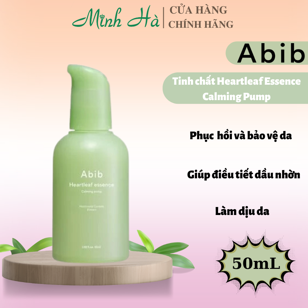 Tinh chất Abib Heartleaf Essence Calming Pump 50ml dịu da kích ứng không gây bết dính
