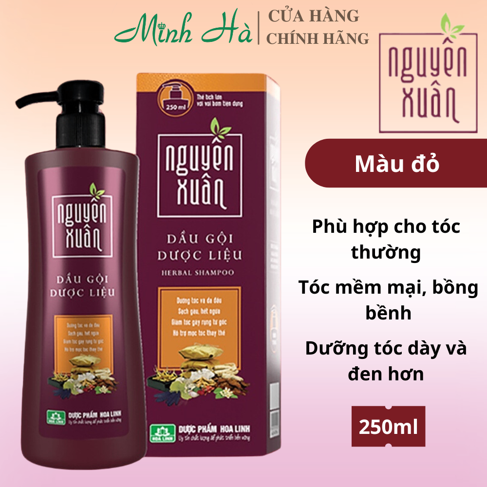 Dầu gội xả dược liệu Nguyên Xuân 200ml dưỡng tóc giúp mọc tóc