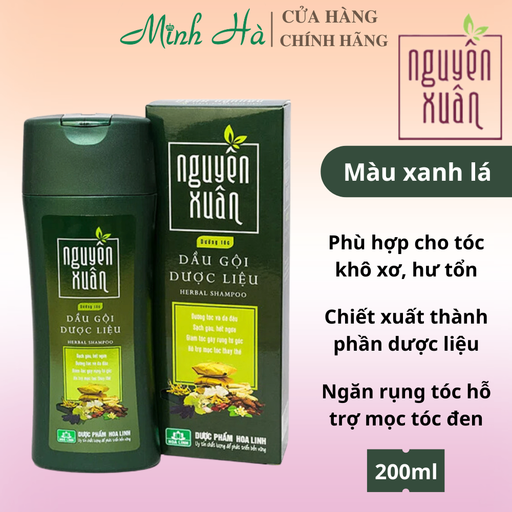 Dầu gội xả dược liệu Nguyên Xuân 200ml dưỡng tóc giúp mọc tóc