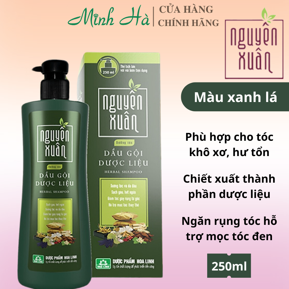 Dầu gội xả dược liệu Nguyên Xuân 200ml dưỡng tóc giúp mọc tóc