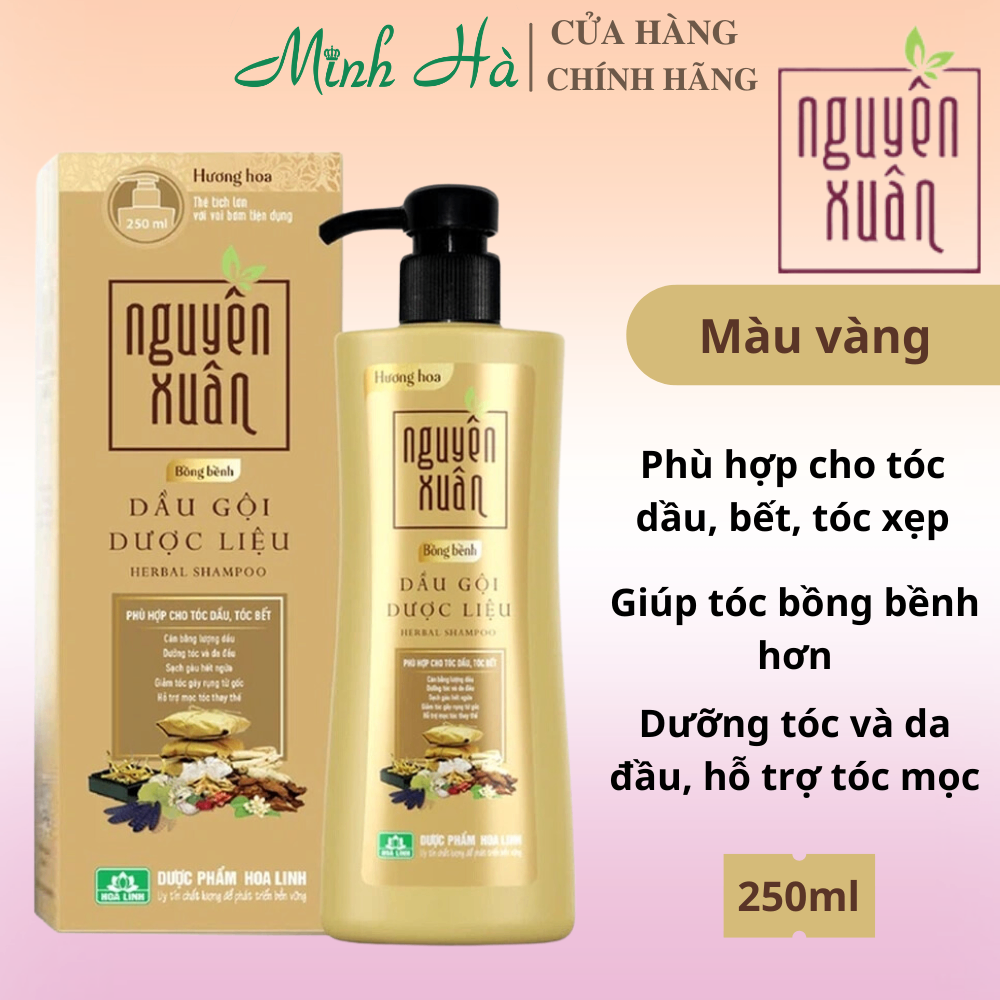Dầu gội xả dược liệu Nguyên Xuân 200ml dưỡng tóc giúp mọc tóc