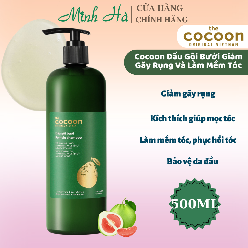 Dầu gội xả bưởi Cocoon 310ml dưỡng ẩm làm mềm và kích thích mọc tóc