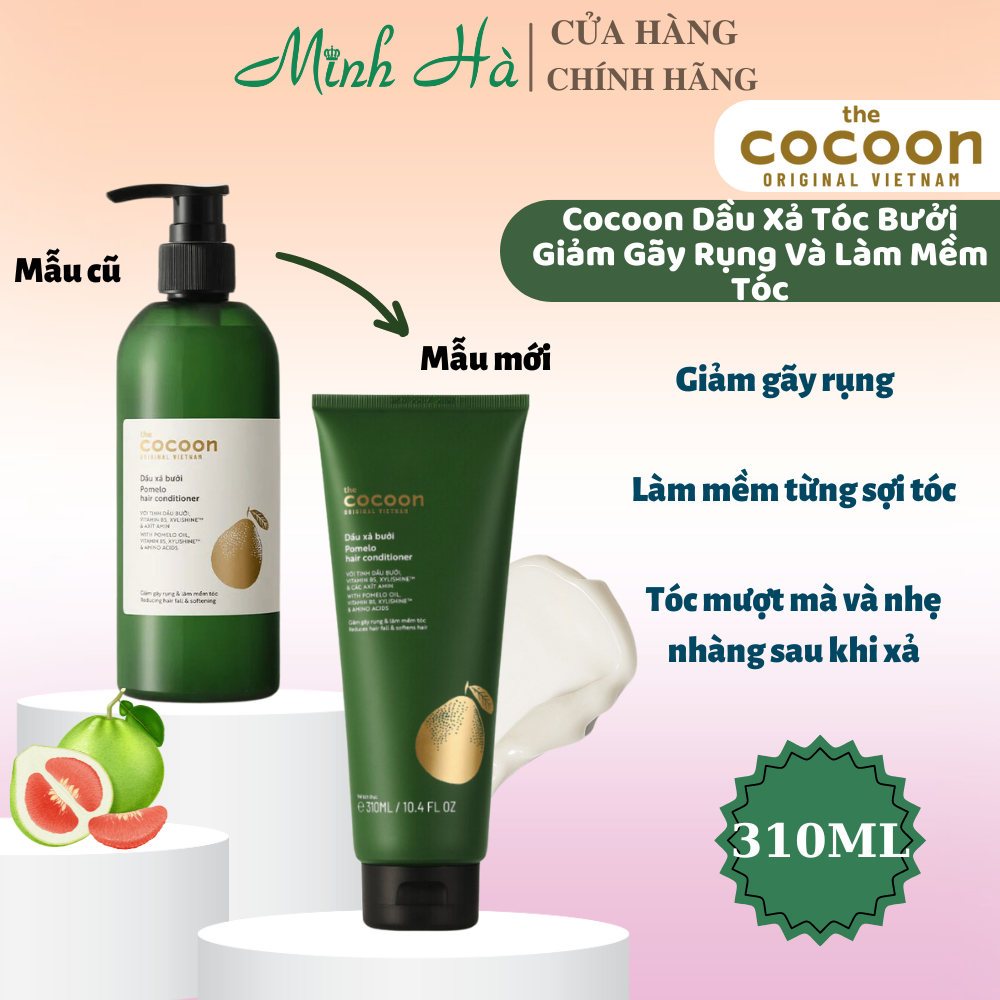 Dầu gội xả bưởi Cocoon 310ml dưỡng ẩm làm mềm và kích thích mọc tóc