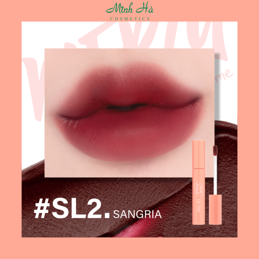 Son kem lì Merzy Soft Touch Lip Tint 3g (Peach Fuzz Edition) dưỡng ẩm mềm mịn
