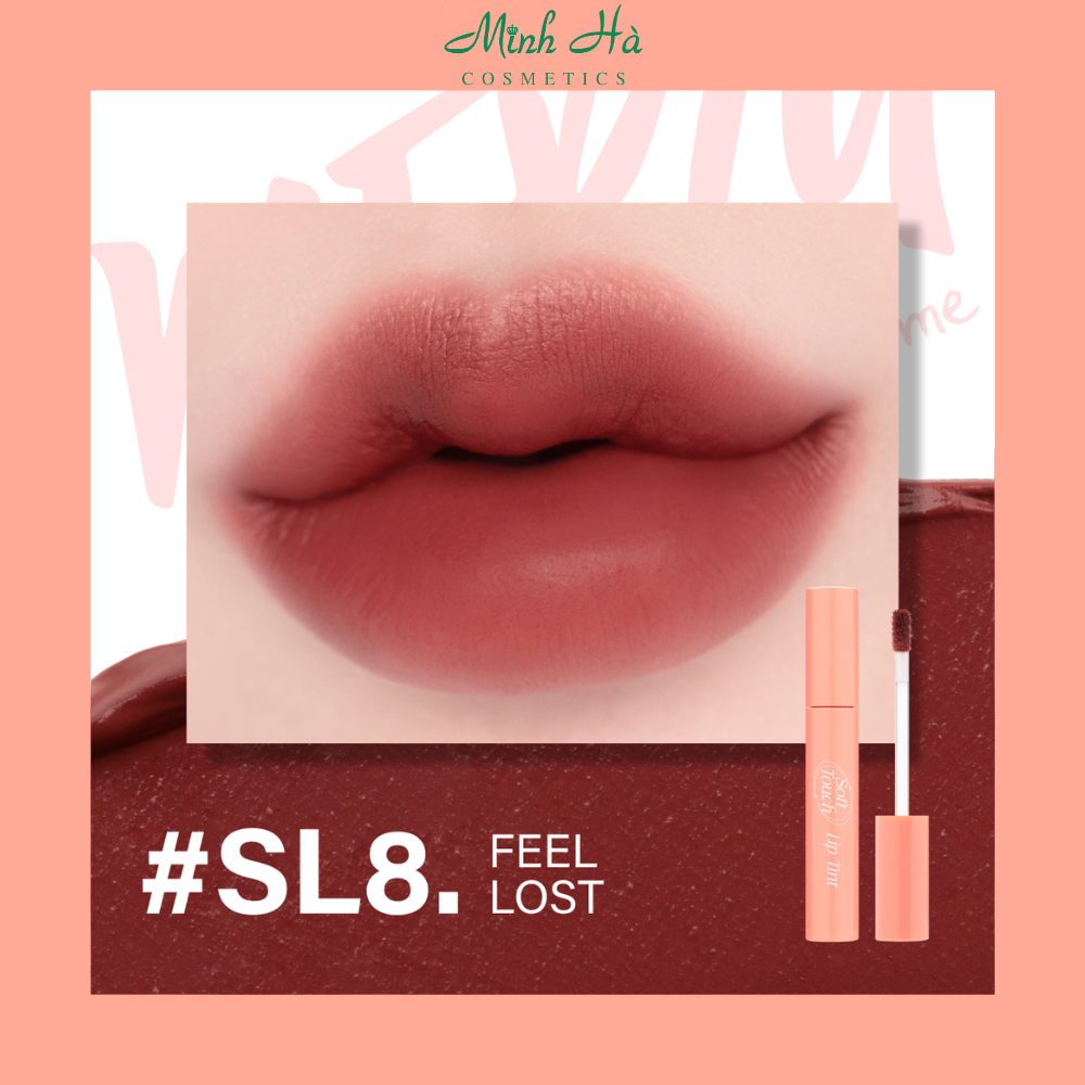 Son kem lì Merzy Soft Touch Lip Tint 3g (Peach Fuzz Edition) dưỡng ẩm mềm mịn
