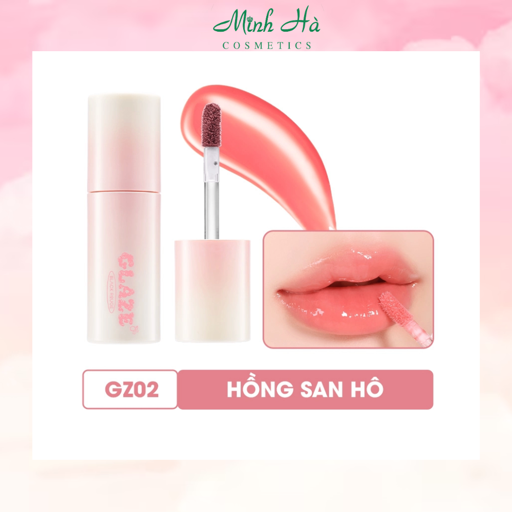 Son bóng Black Rouge Chewy Lip Glaze 32.8g môi căng mọng che phú rãnh môi