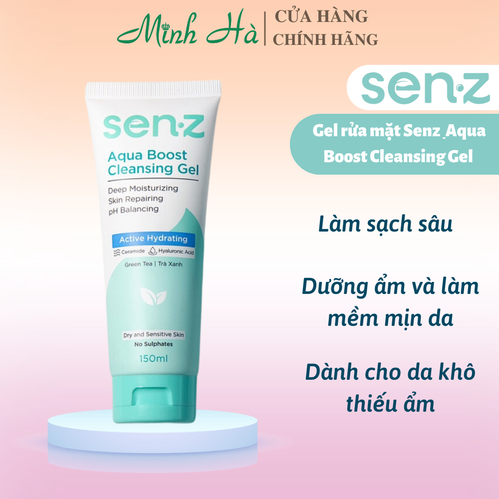 Gel rửa mặt Senz Oil Reduction Cleansing Gel 150ml làm sạch cho mọi loại da