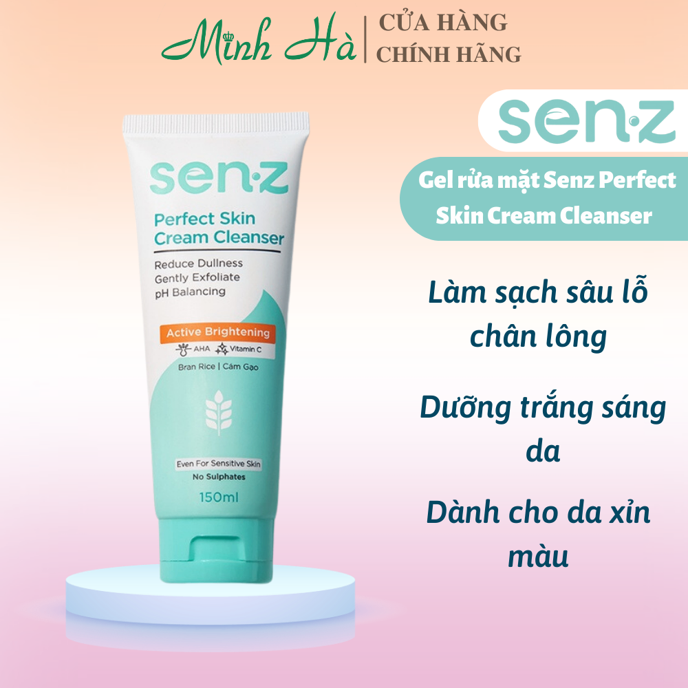 Gel rửa mặt Senz Oil Reduction Cleansing Gel 150ml làm sạch cho mọi loại da