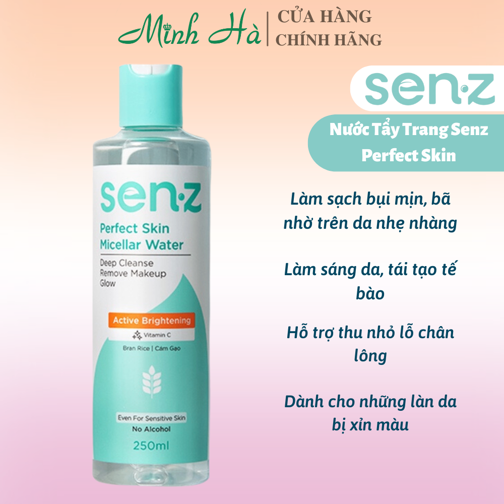 Nước tẩy trang Senz Oil Reduction 250ml làm sạch bụi bẩn cho mọi loại da