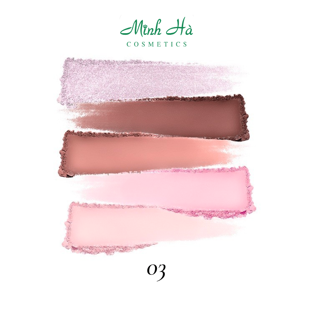 Bảng phấn mắt trang điểm 5 ô Vacosi Meteor Eyeshadow 10g chất phấn mịn dễ tán