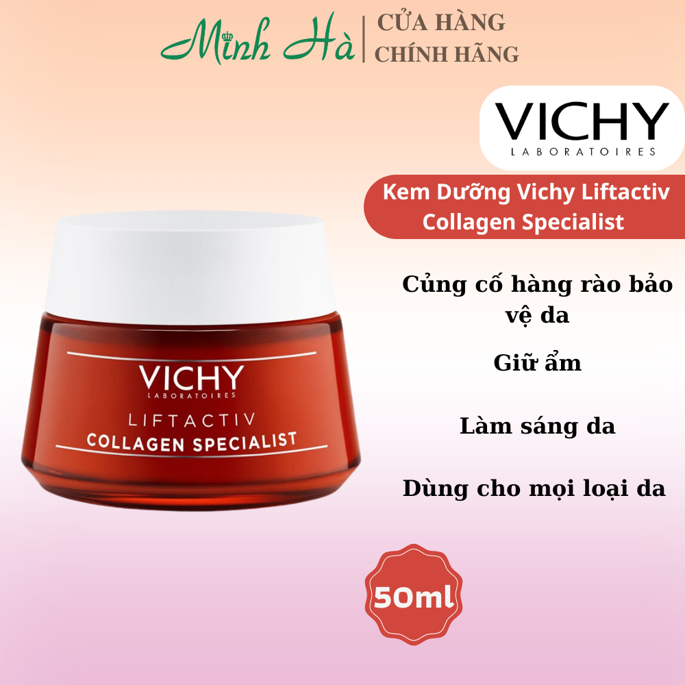 Kem dưỡng ngày & đêm Vichy Liftactiv Collagen Specialist 15/50ml làm sáng và làm mờ các đốm nâu