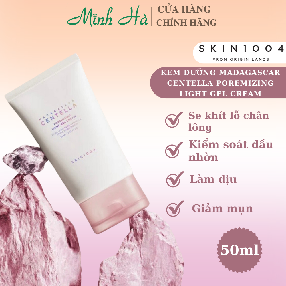 Kem dưỡng Skin1004 Madagascar Centella Poremizing Light Gel Cream 75ml kiểm soát dầu và se khít lỗ chân lông