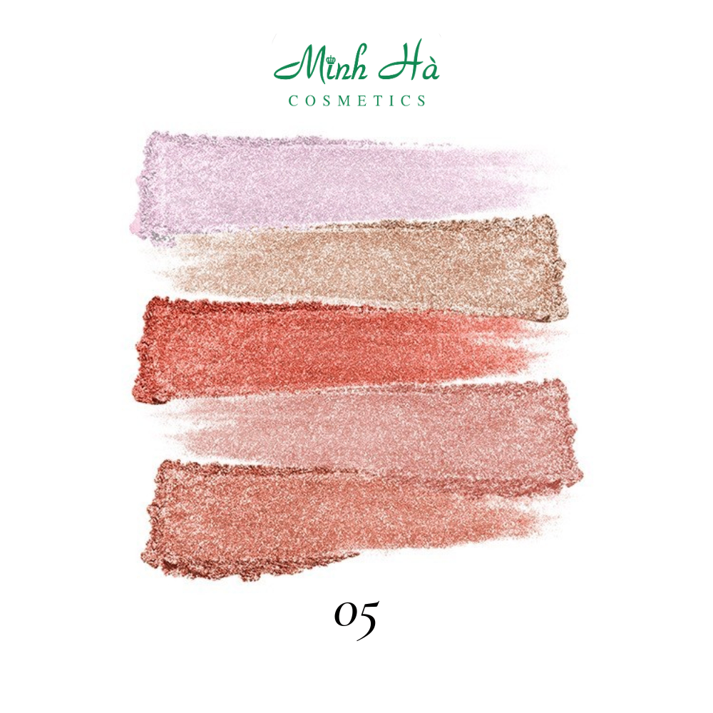 Bảng phấn mắt trang điểm 5 ô Vacosi Meteor Eyeshadow 10g chất phấn mịn dễ tán