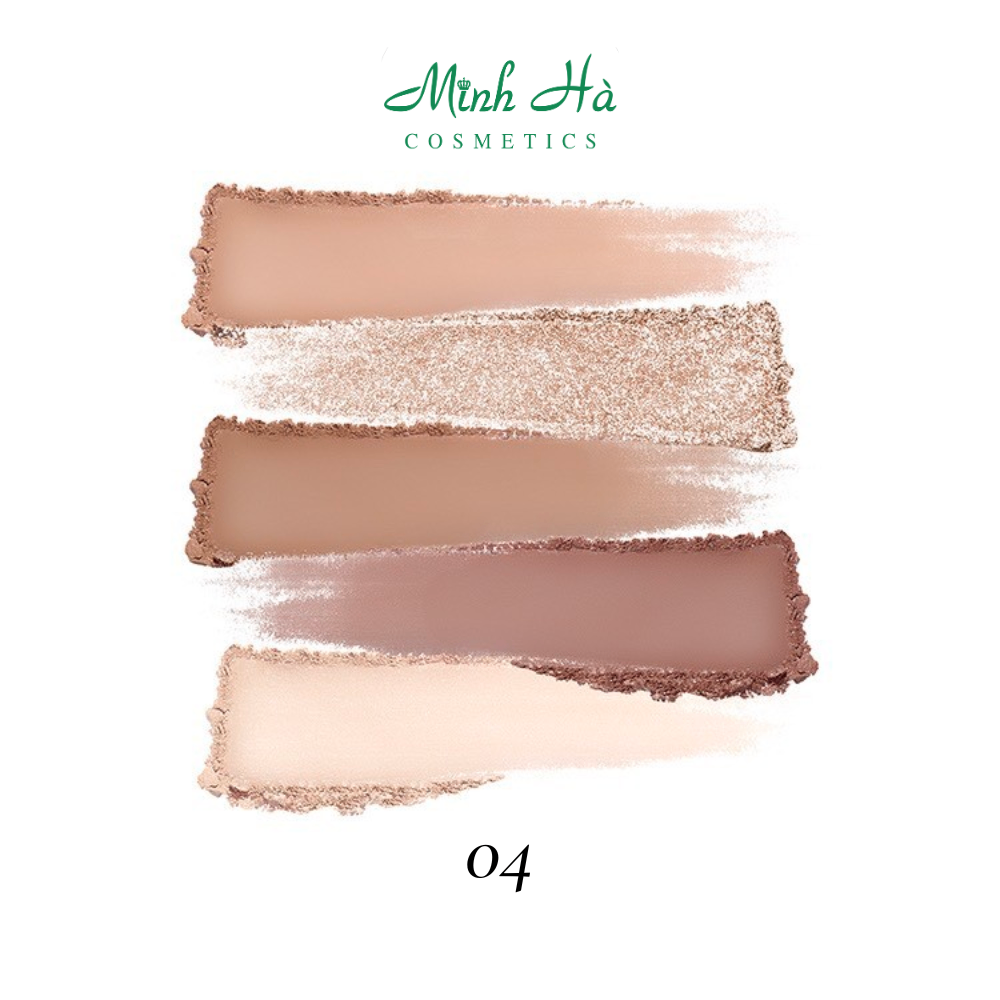 Bảng phấn mắt trang điểm 5 ô Vacosi Meteor Eyeshadow 10g chất phấn mịn dễ tán