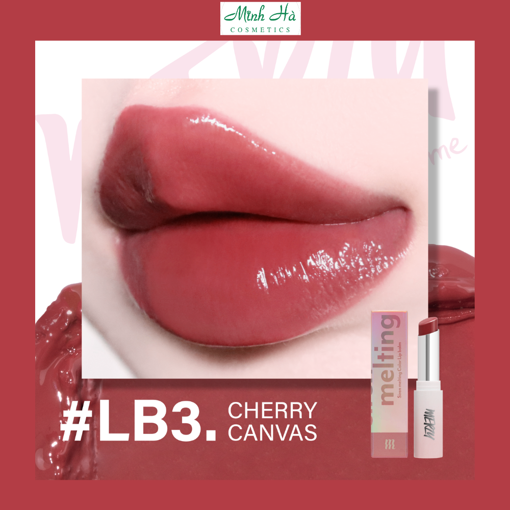 Son dưỡng môi có màu Merzy Siren Melting Color Lip Balm 3g cho môi mềm mịn, căng mọng