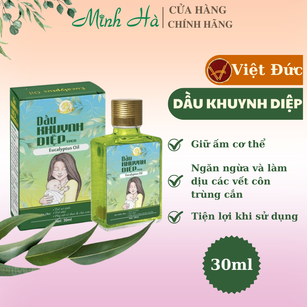 Dầu khuynh diệp Việt Đức Eucalyptucs Oil 30ml giữ ấm cơ thể