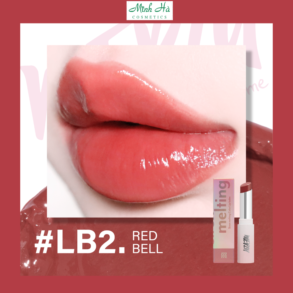 Son dưỡng môi có màu Merzy Siren Melting Color Lip Balm 3g cho môi mềm mịn, căng mọng