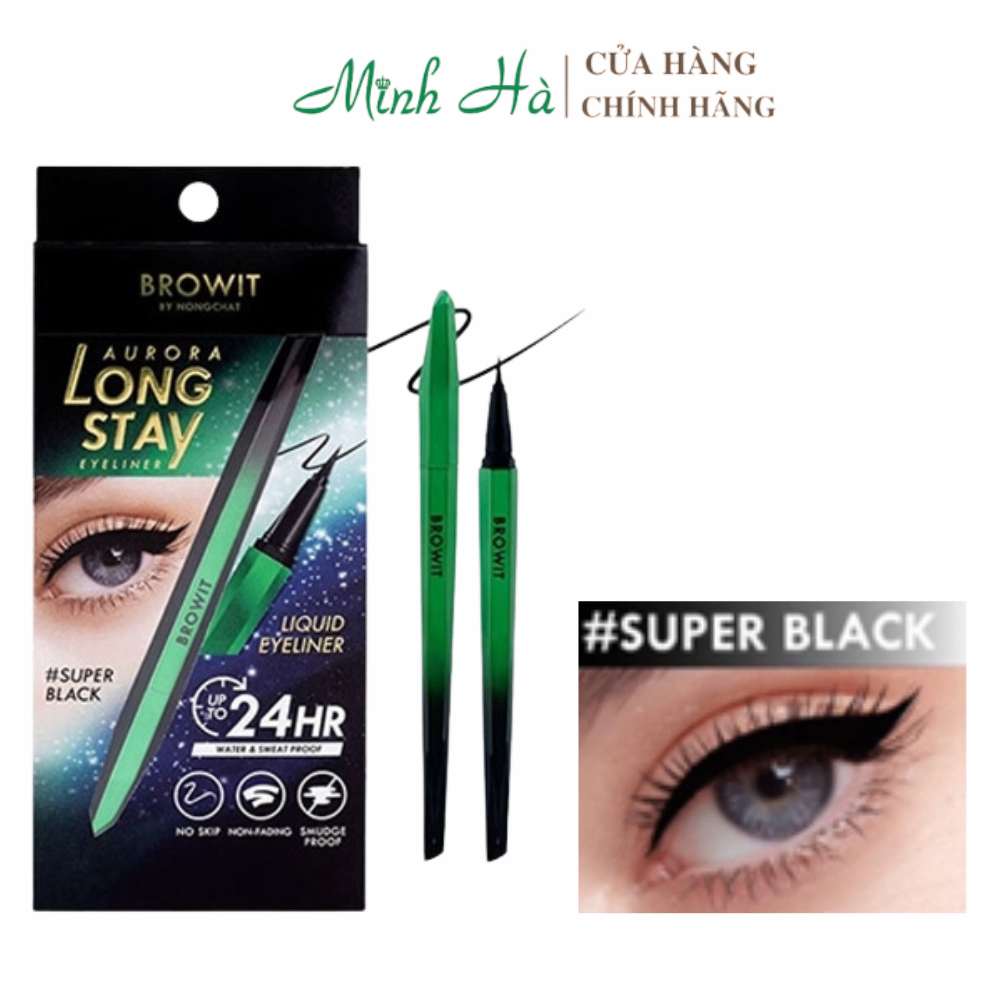 Kẻ mắt nước Browit by Nongchat Aurora Long Stay Eyeliner 0.5g chống nước không bết dính