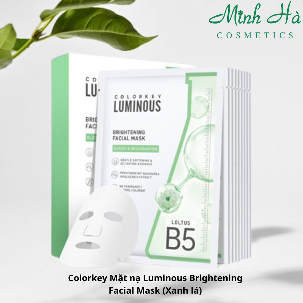 Mặt Nạ Colorkey Luminous Replenishing Facial Mask 25ml các loại dưỡng ẩm và làm dịu da