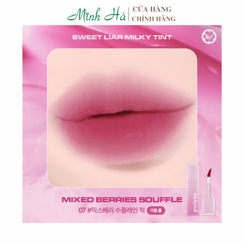 Set son Lilybyred Sweet Liar Milky Tint kèm chì kẻ viền môi tiện dụng