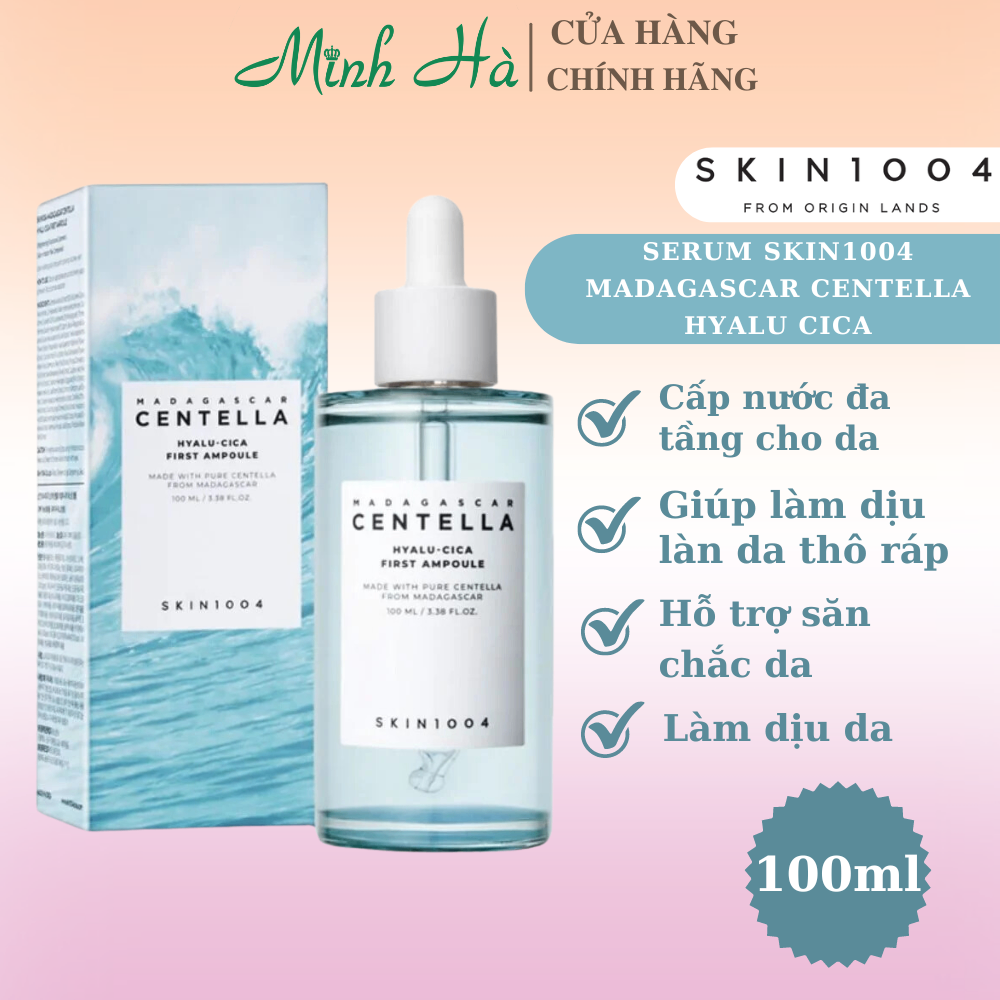 Serum Skin1004 Madagascar Centella Hyalu Cica 100ml cấp nước và làm dịu da