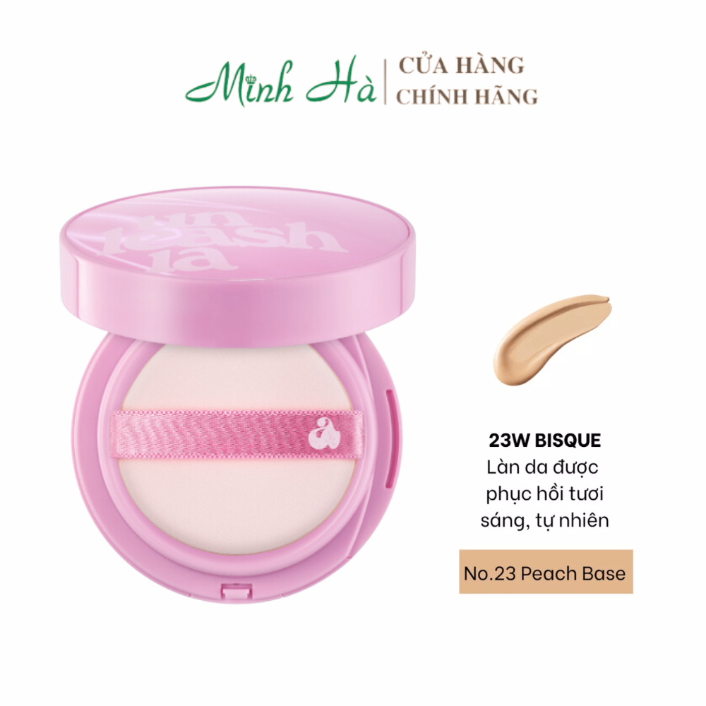 Cushion Unleashia Satin Wear Healthy-Green/ Don't Touch Glass Pink Cushion 15g kiềm dầu, che phủ tốt