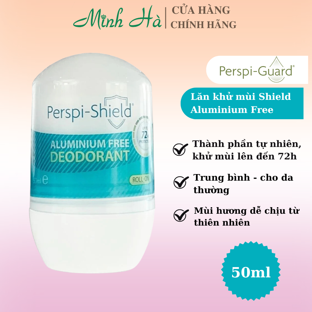 Lăn khử mùi Perspi Rock Natural / Shield Aluminium Free 50ml kiềm mồ hôi