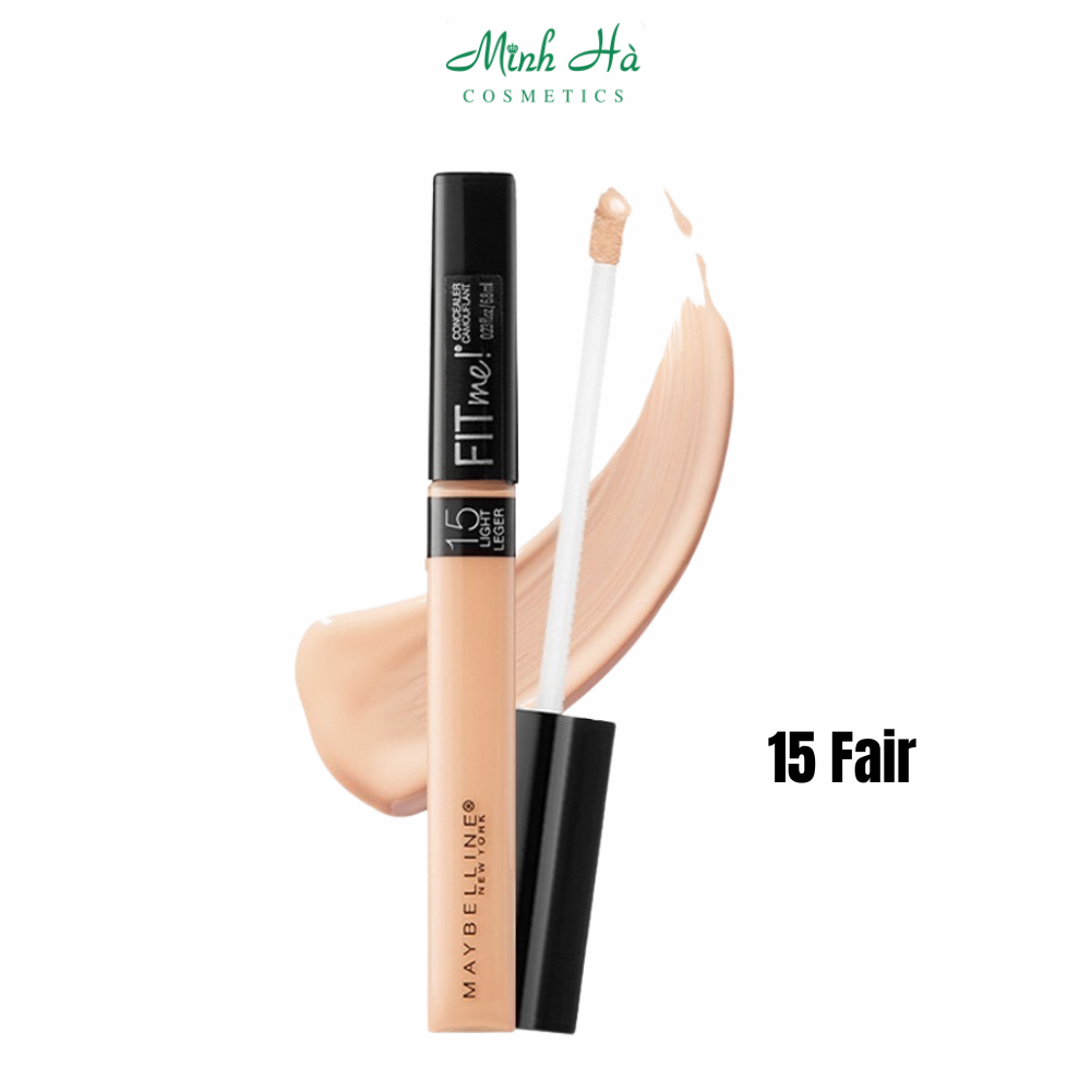 Kem che khuyết điểm Maybelline Fit Me Concearler 6.8ml mỏng mịn, dễ dàng tán đều và bám vào da