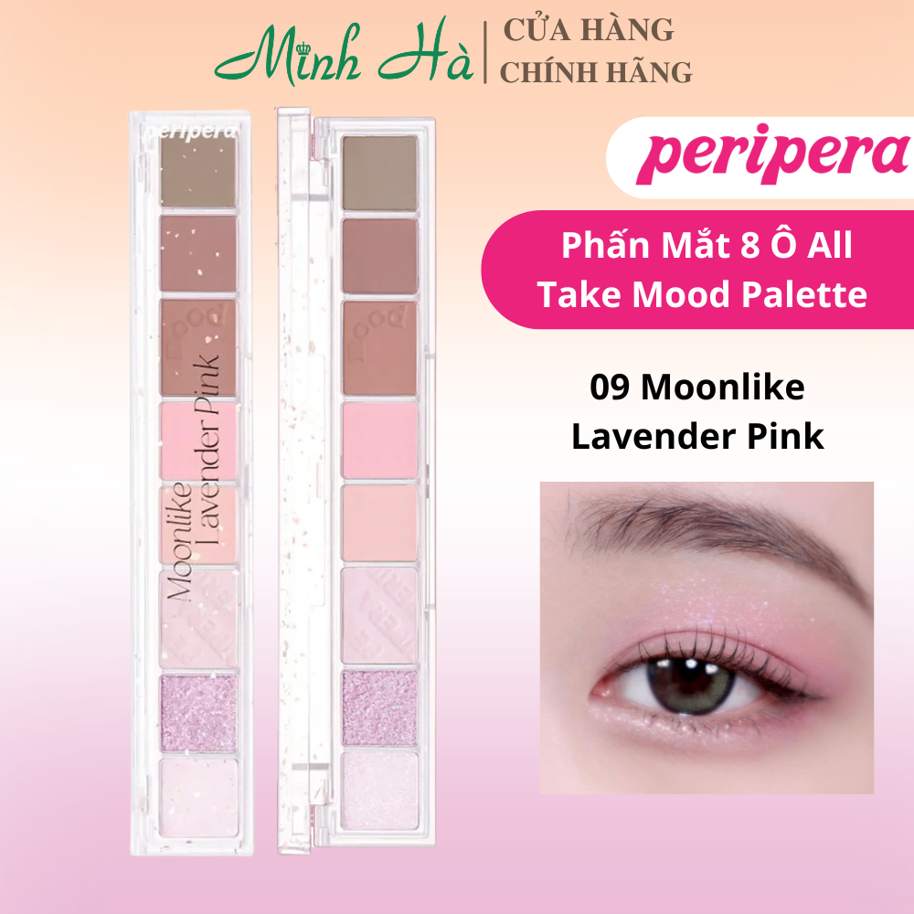 Bảng phấn mắt trang điểm 8 ô Peripera All Take Mood Palette 13.5g hạt phấn mịn và nhẹ, chống trôi
