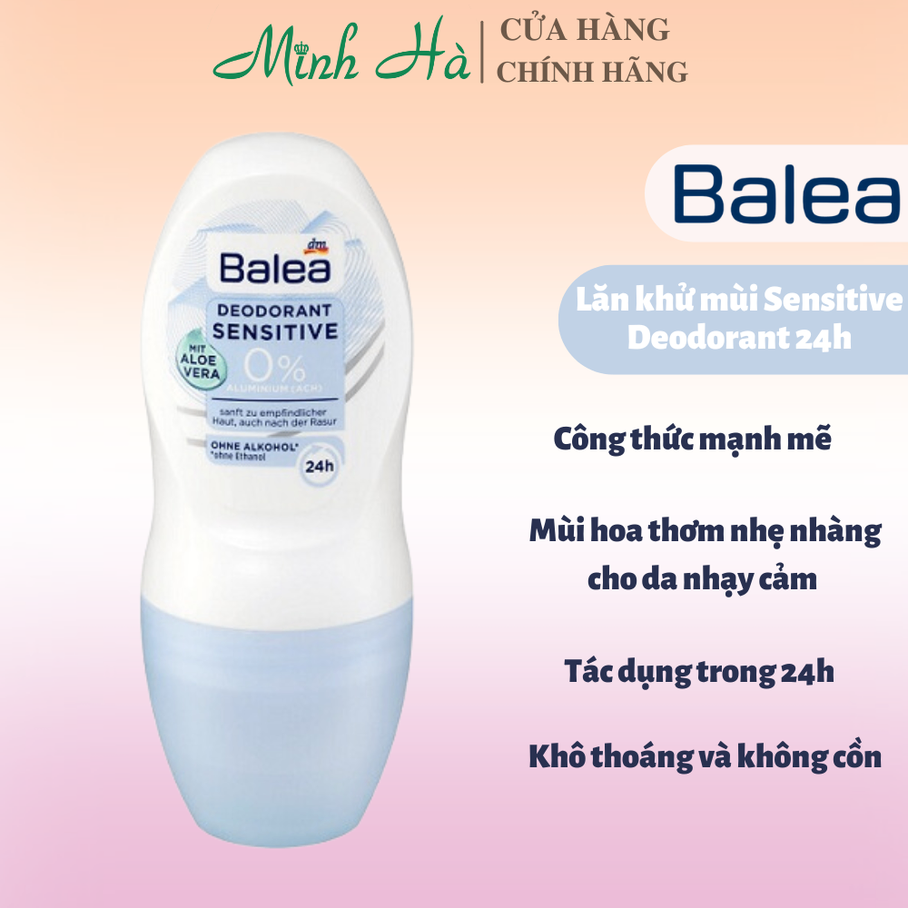 Lăn khử mùi Balea nữ 50ml các dòng khử mùi và bảo vệ vùng da dưới cánh tay