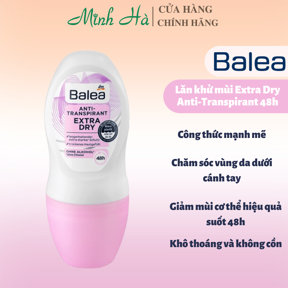 Lăn khử mùi Balea nữ 50ml các dòng khử mùi và bảo vệ vùng da dưới cánh tay