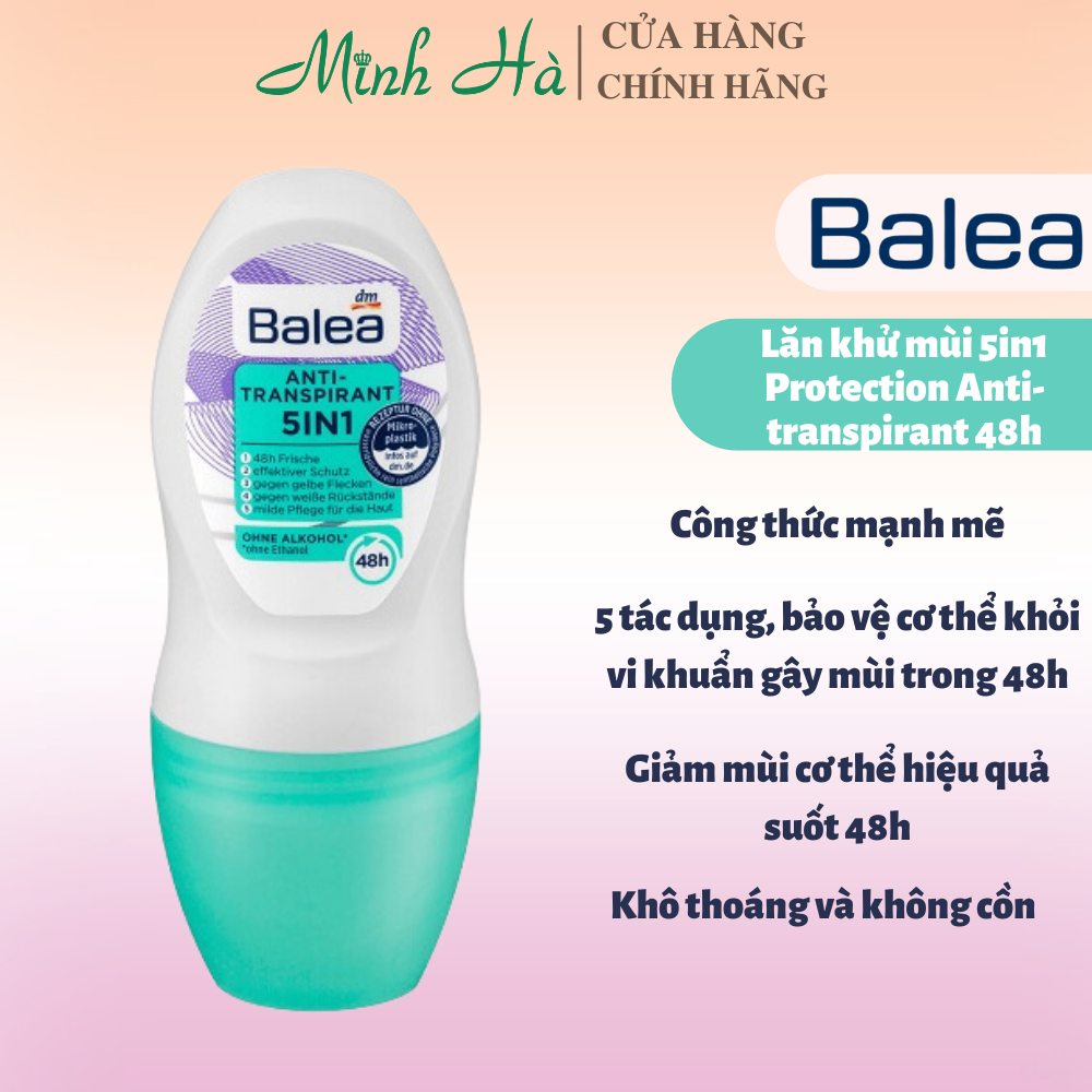 Lăn khử mùi Balea nữ 50ml các dòng khử mùi và bảo vệ vùng da dưới cánh tay
