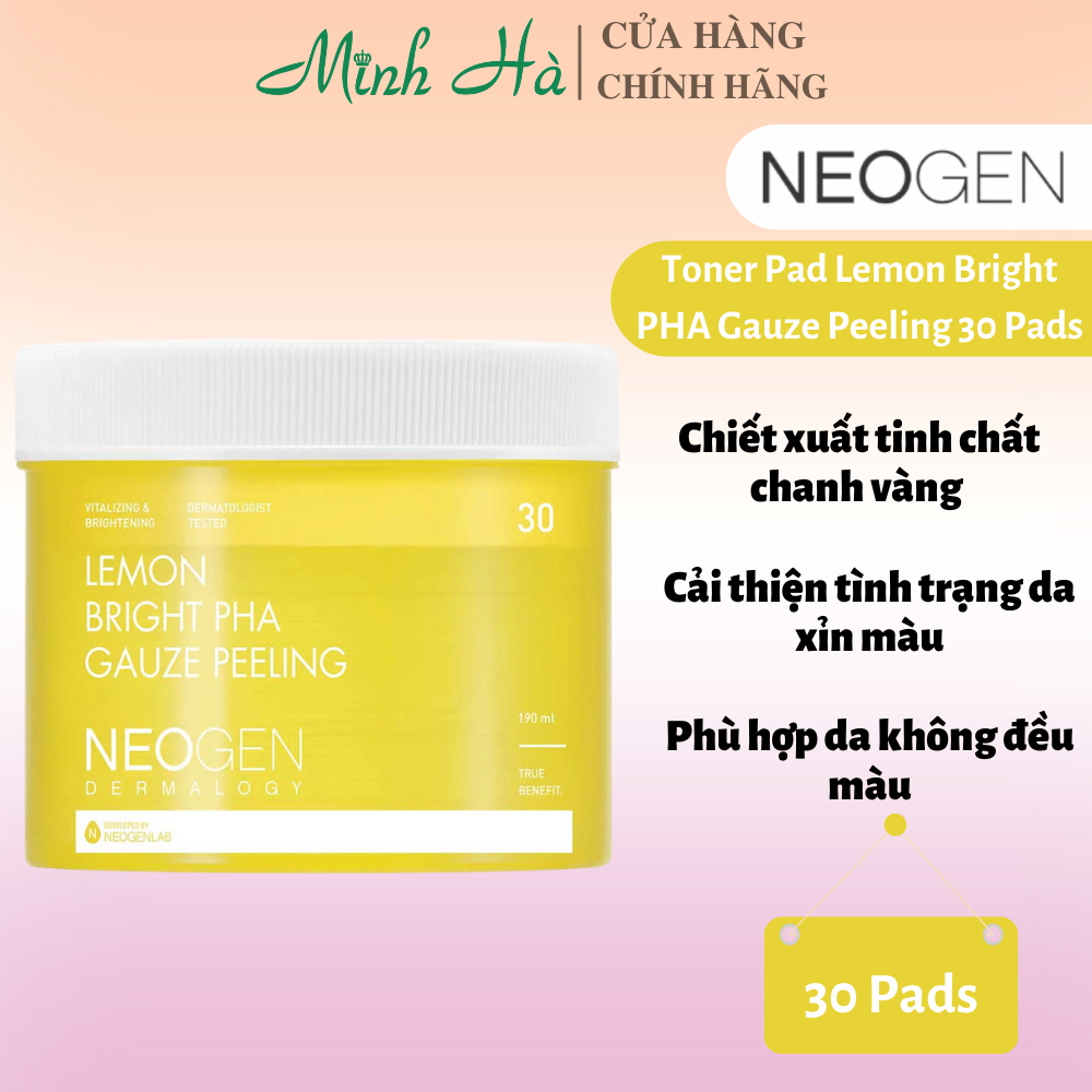Toner Pad dưỡng da Neogen các loại 30/90 miếng kiềm dầu dưỡng sáng da