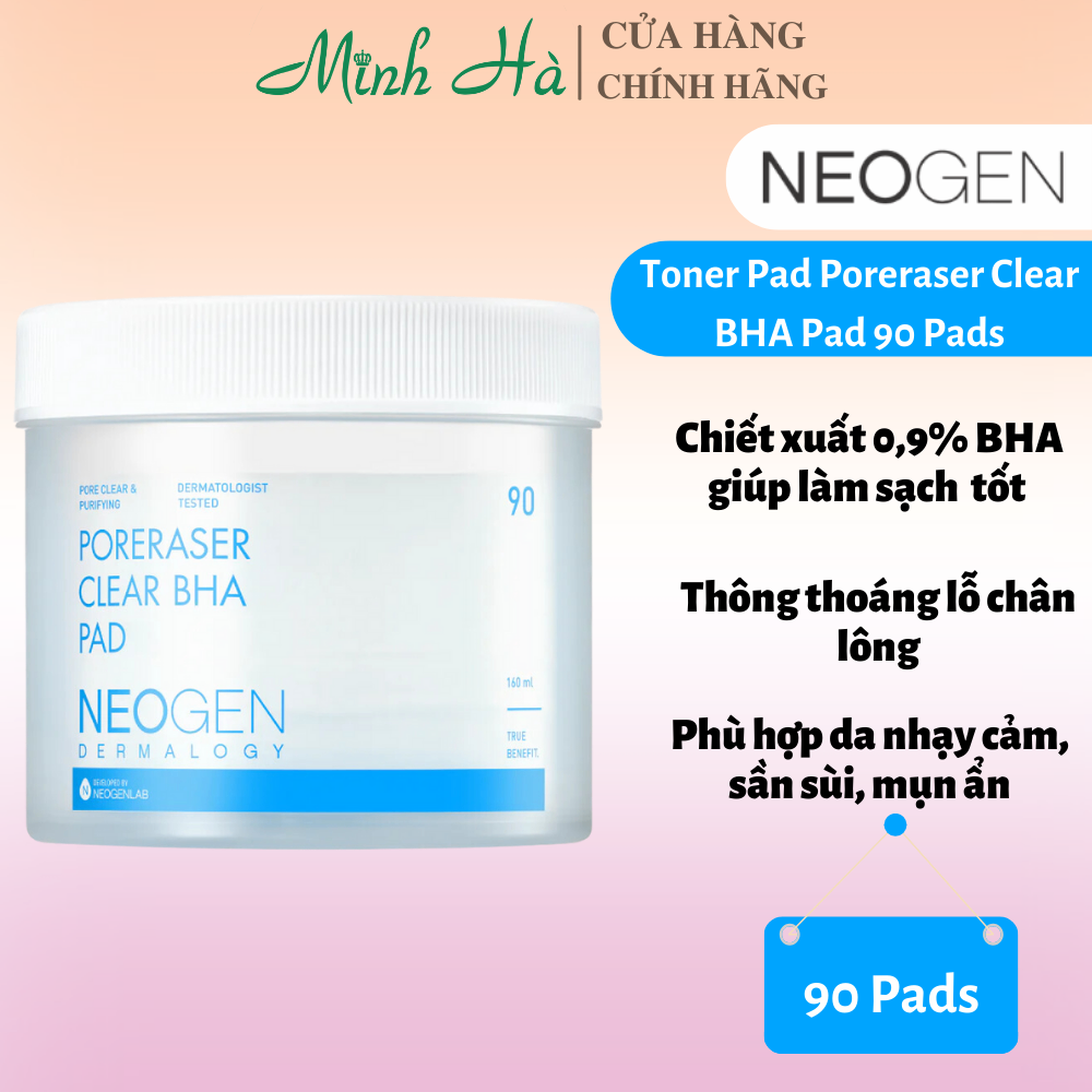Toner Pad dưỡng da Neogen các loại 30/90 miếng kiềm dầu dưỡng sáng da