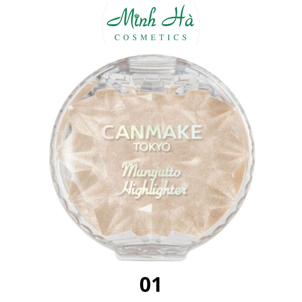 Phấn bắt sáng dạng kem Canmake Munyutto Highlighter 3g tạo hiệu ứng căng bóng, tự nhiên