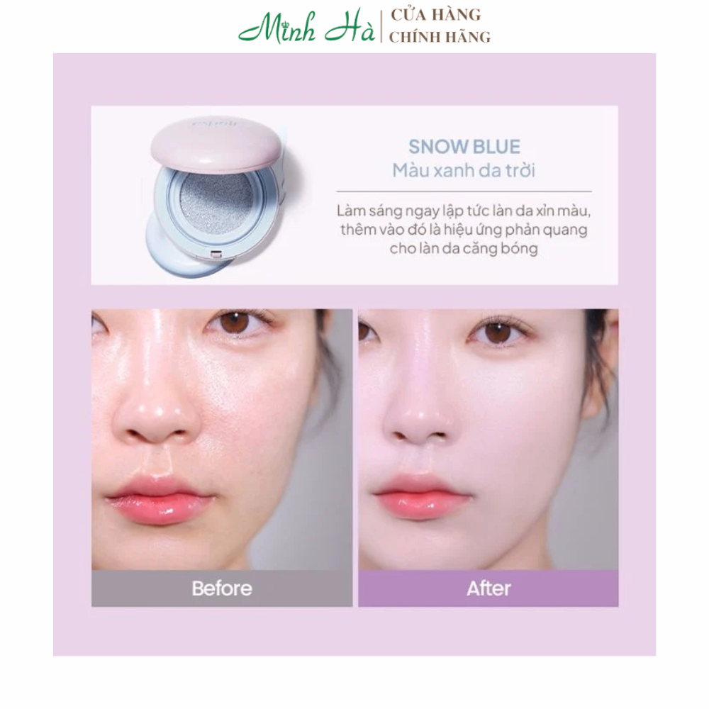 Phấn nước Espoir Dewlike Jello Tone Up Cushion SPF 50+ PA +++ 15g nâng tone nhẹ nhàng và dưỡng ẩm cho da