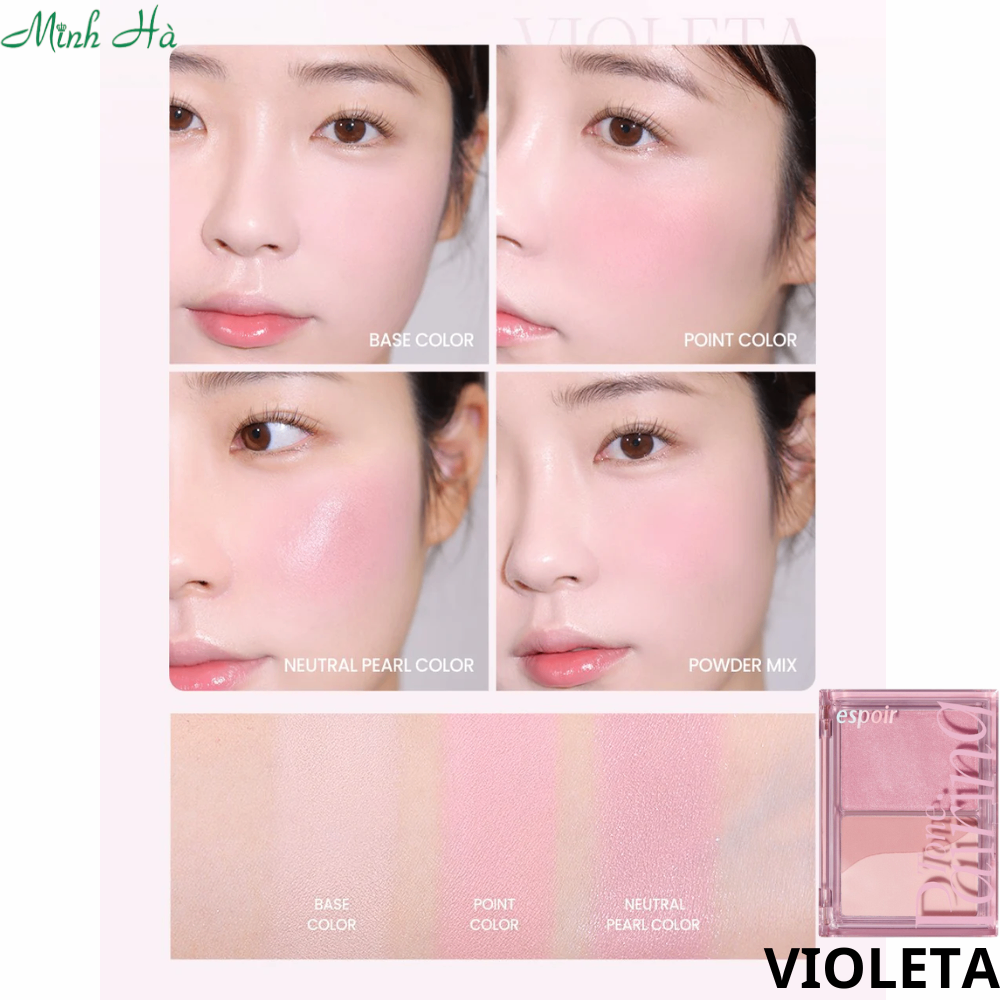 Phấn má hồng Espoir Tone Pairing Cheek 9.6g trang điểm và tạo chiều sâu cho khuôn mặt