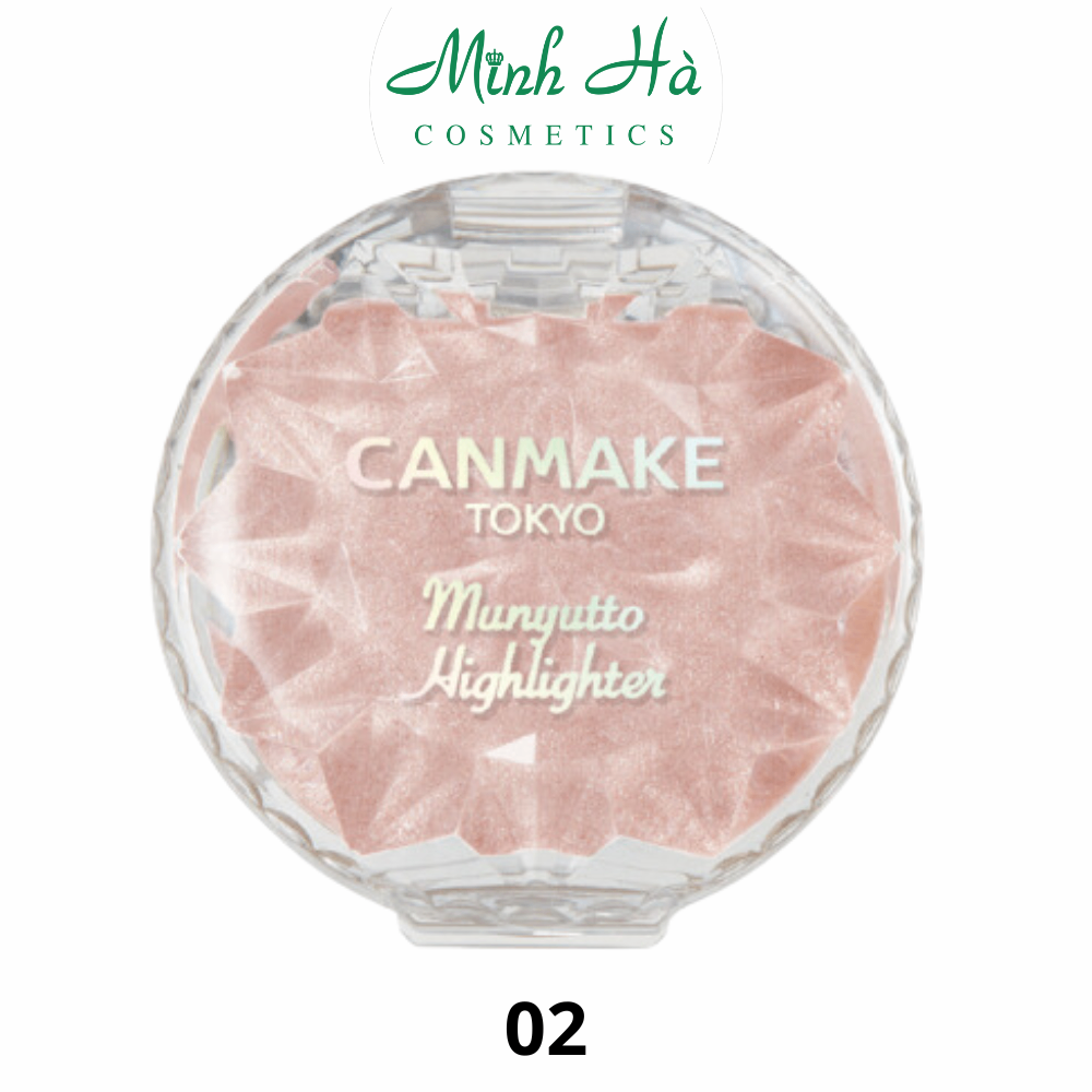 Phấn bắt sáng dạng kem Canmake Munyutto Highlighter 3g tạo hiệu ứng căng bóng, tự nhiên