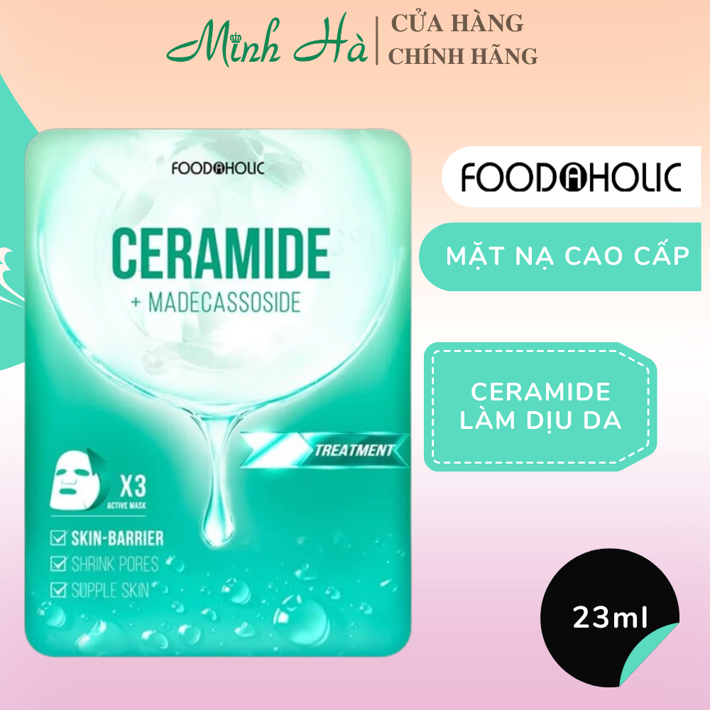 Mặt nạ Foodaholic Premium 23ml giúp dưỡng trắng, chống lão hóa, cấp ẩm và hỗ trợ giảm mụn