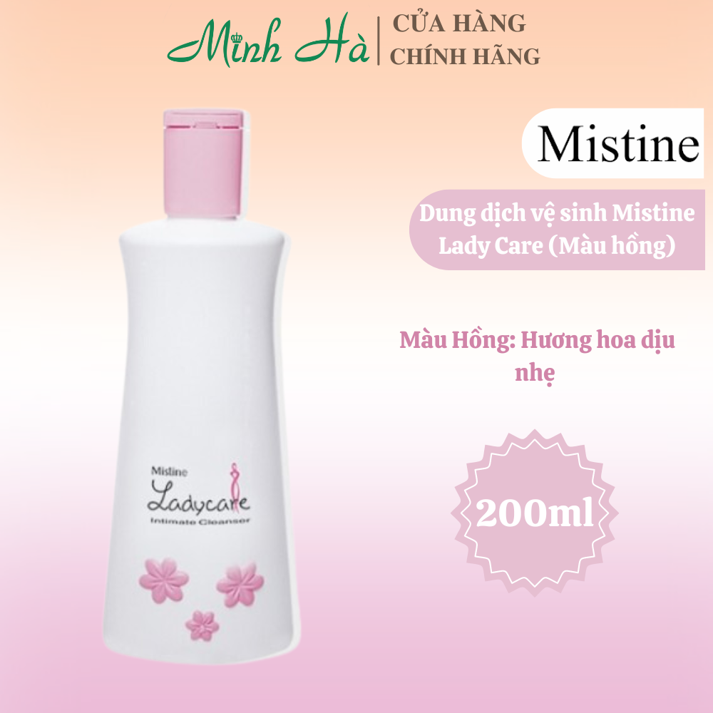 Dung dịch vệ sinh Mistine Lady Care 200ml giúp vệ sinh hàng ngày, loại bỏ khứ hư