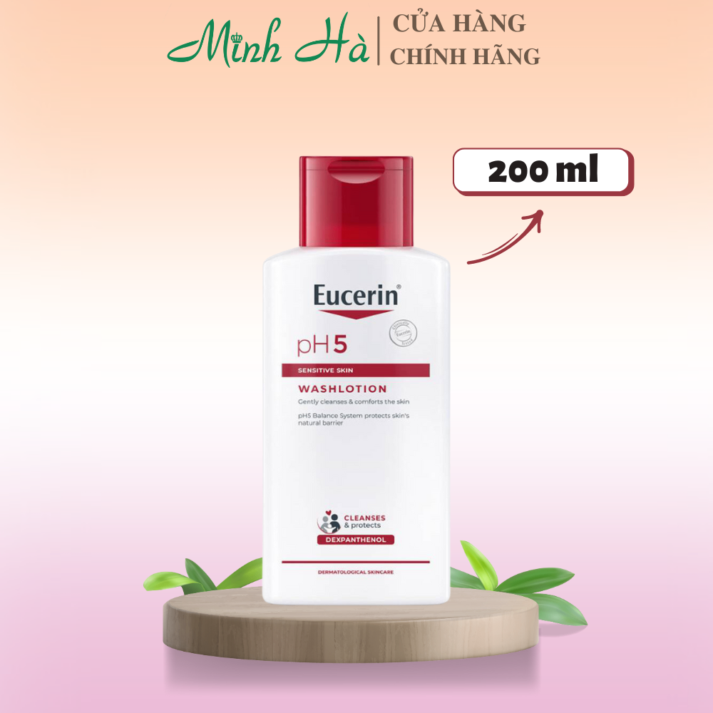 Sữa tắm dịu nhẹ Eucerin pH5 Washlotion 100/400ml làm sạch dịu nhẹ cho da nhạy cảm