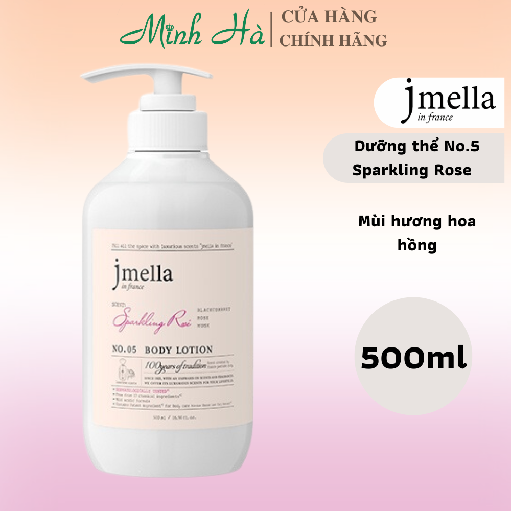 Sữa tắm và dưỡng thể hương nước hoa Jmella 500/1000ml cấp ẩm và lưu hương