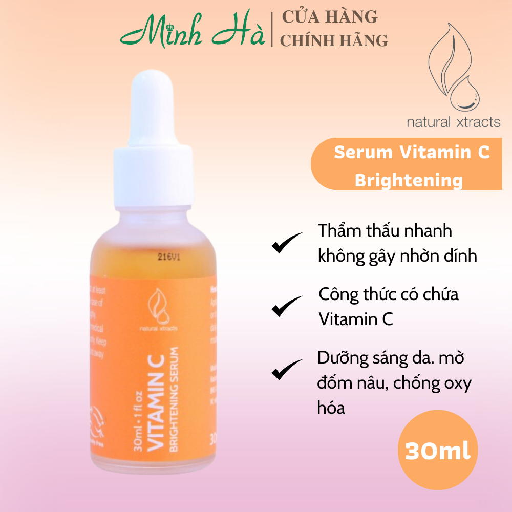 Serum dưỡng da Natural Xtracts 30ml cấp ẩm làm sáng da, ngăn ngừa lão hóa, cải thiện vùng thâm