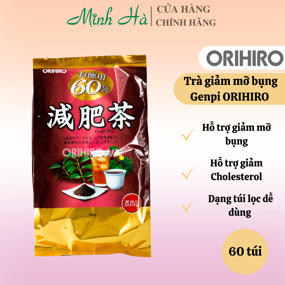 Trà túi lọc ORIHIRO Nhật Bản 60 gói các loại giúp cơ thể luôn khỏe