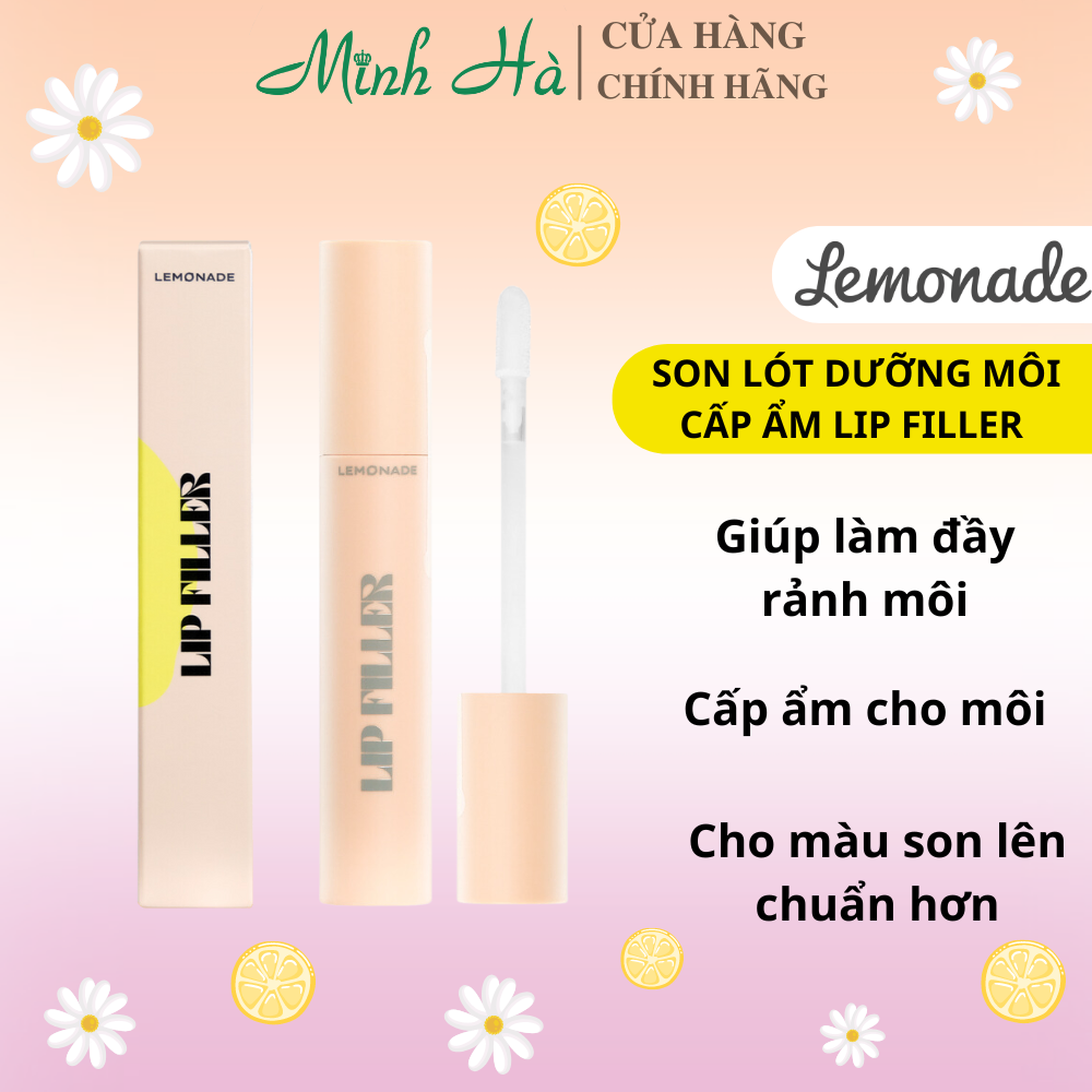 Son lót dưỡng môi cấp ẩm Lemonade Lip Filler 4.5g giữ màu và cho màu son lên chuẩn hơn