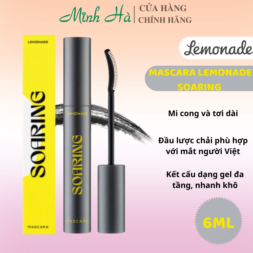 Mascara chuốt mi Lemonade Soaring 6ml làm dài, tơi, cong mi và lâu trôi